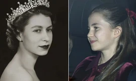 Công chúa Charlotte có góc mặt nghiêng gợi nhớ Nữ hoàng Elizabeth II thời trẻ