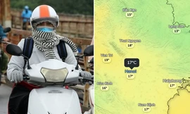 Không khí lạnh rất gần: Hà Nội giảm 10 độ từ chiều đến đêm, sáng mai rất rét