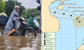 Áp thấp nhiệt đới ở Biển Đông có hoàn lưu rộng hơn 1000 km, có thể thành bão