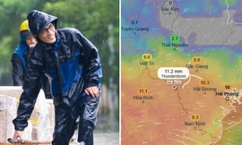 Áp thấp nhiệt đới dự báo sắp gây mưa diện rộng, hôm nào Hà Nội mưa nhiều nhất?