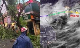 Cơn dông chiều thứ Bảy ở Hà Nội: Gió giật cấp mấy, có do hoàn lưu bão số 3?