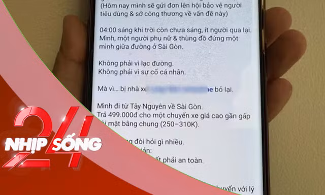NHỊP SỐNG 24: Vụ nữ hành khách tố nhà xe ‘bỏ lại’ lúc rạng sáng: Nhà xe nói gì?