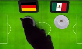 ‘Tiên tri’ mèo đen đoán Mexico sẽ gục ngã trước Đức.