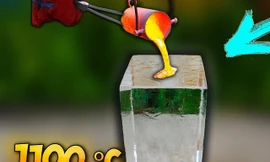 Điều gì sẽ xảy ra nếu đổ đồng nóng chảy vào tảng nước đá