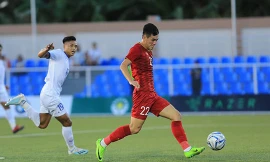 VIDEO: Tiến Linh hoàn tất hat-trick vào lưới U22 Lào