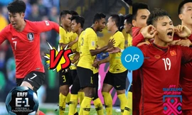 Đội tuyển Việt Nam sẽ gặp Hàn Quốc nếu vượt qua Malaysia vào tối nay.
