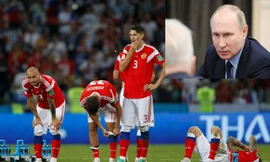 Dù bị loại, tuyển Nga vẫn được Tổng thống Putin khen ngợi