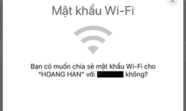 Hướng dẫn chia sẻ mật khẩu Wi-Fi trên iPhone
