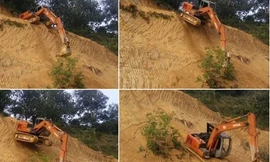 Màn 'parkour' siêu đỉnh của máy xúc trong cuộc thi thế giới 
