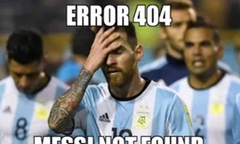 Việc Messi “tàng hình” trong trận gặp Croatia đã bị fan mỉa mai: "Lỗi 404, không thể tìm Messi.