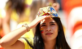 Bóng hồng Colombia đọ sắc với kiều nữ Nhật Bản trên khán đài