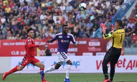 Hoàng Vũ Samson ghi bàn. Ảnh: Zing.