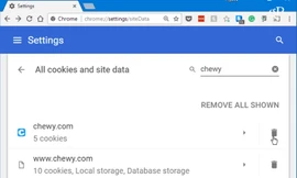 Cách xóa Cookie trên Google Chrome
