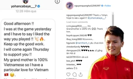 Quang Hải nhận được lời chúc từ Cabaye.