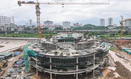 Cung thiếu nhi gần 1.400 tỷ đồng đang thành hình sau 7 tháng thi công
