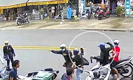 Nhóm trộm xịt hơi cay chống trả người vây bắt ở Bình Dương