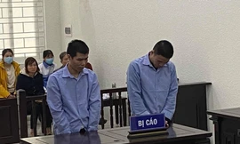 Các bị cáo tại tòa.