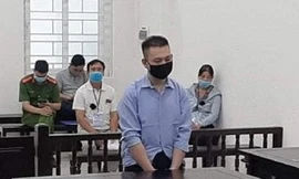 Trương Hải Hà tại tòa án Hà Nội.