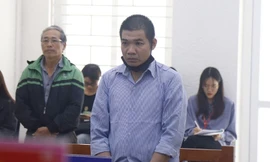 Bị cáo Đinh Hoàng Giang tại tòa.