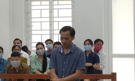 Bị cáo Vũ Khánh Sơn tại tòa.