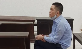 Bị cáo Nguyễn Văn Trường tại tòa.