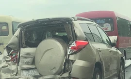 Tai nạn liên hoàn trên cao tốc Ninh Bình-Cầu Giẽ