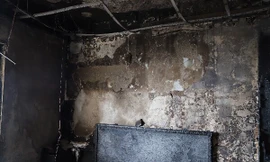 hiện trường vụ hỏa hoạn