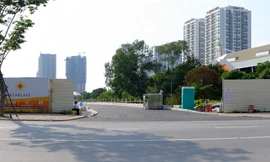 Đường nối tạm với đường Võ Chí Công chưa thể lưu thông bình thường