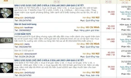 'Nóng' dịch vụ đổi tờ 2 USD