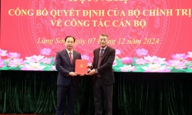 Công bố quyết định của Bộ Chính trị chuẩn y Bí thư Tỉnh ủy Lạng Sơn 