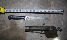 Hung khí Quốc đâm đại úy CSGT được thu giữ hiện trường