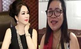 Bà Nguyễn Phương Hằng và bà Nguyễn Thị Thu Hương - chủ của kênh Youtube “ma sơ vui vẻ”.