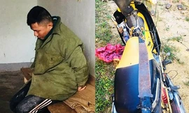 Đối tượng và đồ nghề dùng đi câu trộm chó. Ảnh: An ninh Thủ đô