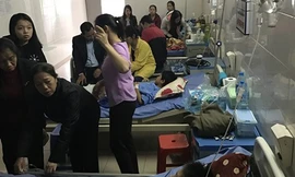 4 em học sinh bị thương nặng đang được điều trị tại Bệnh viện Đa khoa Trung ương Thái Nguyên