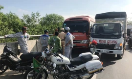 CSGT Cát Lái nhanh chóng có mặt vãn hồi trật tự, xử lý vụ việc