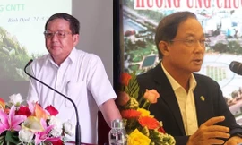 Cục phó Cục Thuế Bình Định Nguyễn Công Thành và Giám đốc Sở Du lịch Bình Định Nguyễn Văn Dũng.