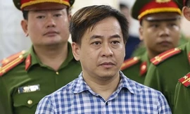 Trước đó, Vũ "nhôm" lãnh 9 năm tù trong vụ "Cố ý làm lộ bí mật nhà nước". Ảnh: TTXVN