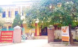 Trụ sở TAND huyện Minh Hóa - nơi ông Xướng và bà C. quan hệ tình dục và bị lộ clip "nóng"