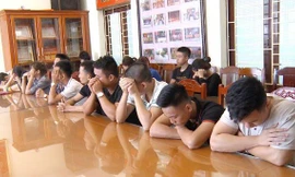 Nhóm thanh niên bị bắt khi đang sử dụng ma túy