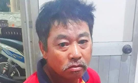 Nghi phạm tại cơ quan công an