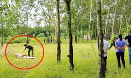 Hiện trường phát hiện thi thể