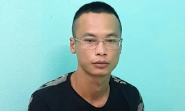 Ngô Văn Hùng tại cơ quan công an