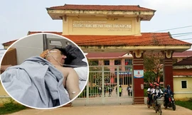 Thầy giáo Nguyễn Văn Tiến vẫn chưa thể nói chuyển sau khi bị học sinh đâm