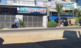 Công an đang khám nghiệm hiện trường