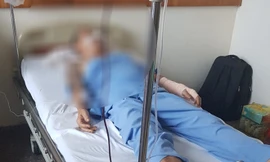 Bệnh nhân Thắm đang được điều trị tại Bệnh viện Hoàng Anh Gia Lai