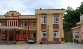Trụ sở xã Sơn Hà vừa mới được xây dựng