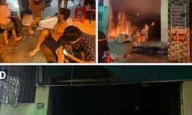 Hải Phòng: Giải cứu 4 người mắc kẹt trong ngôi nhà đang cháy