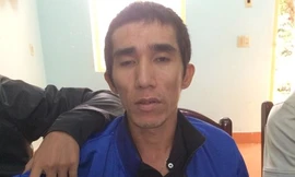 Phùng Nguyễn Trọng Thụy tại trụ sở Công an