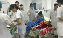 Nạn nhân được cấp cứu tại bệnh viện trong tình trạng nguy kịch