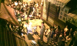 Công an đang khám nghiệm hiện trường